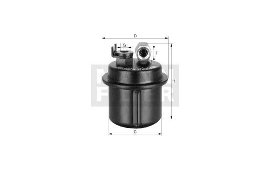Fuel filter WK76/2 MANN-FILTER, Image 2