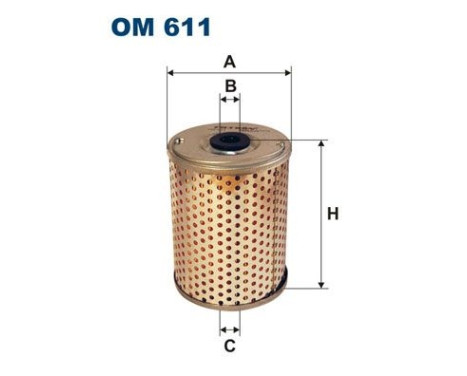 Filter, hydraulics OM 611 Filtron