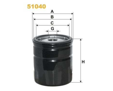 Oil filter 51040 Wix filters