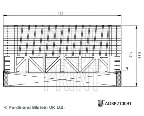 oil filter ADBP210091 Blue Print, Image 2