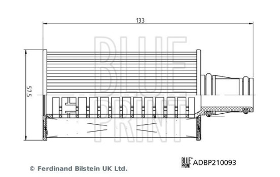 oil filter ADBP210093 Blue Print, Image 3