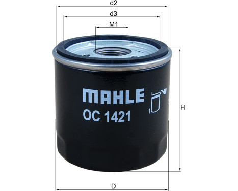 Oil Filter OC 1421 Mahle