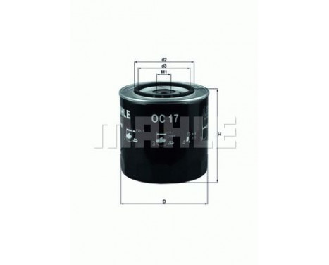 Oil Filter OC 17 Mahle