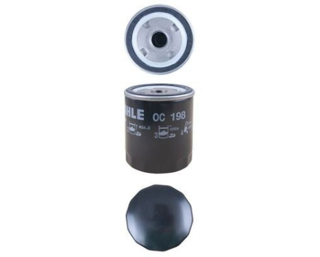 Oil Filter OC 198 Mahle, Image 3