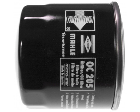 Oil Filter OC 205 Mahle, Image 2