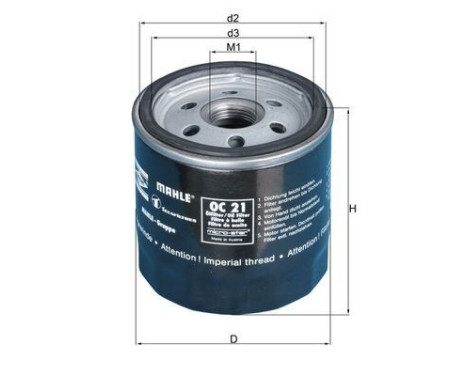 Oil Filter OC 21 OF Mahle