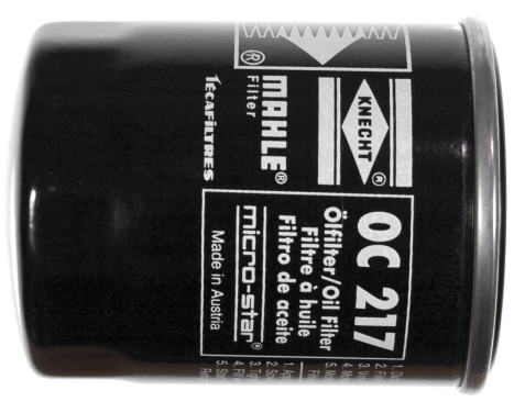 Oil Filter OC 217 Mahle, Image 2