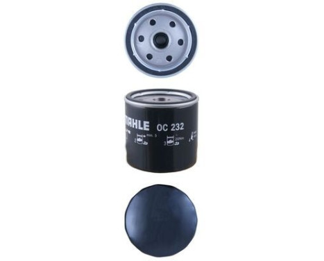 Oil Filter OC 232 Mahle, Image 3