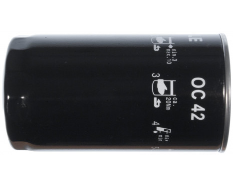 Oil Filter OC 42 Mahle, Image 2
