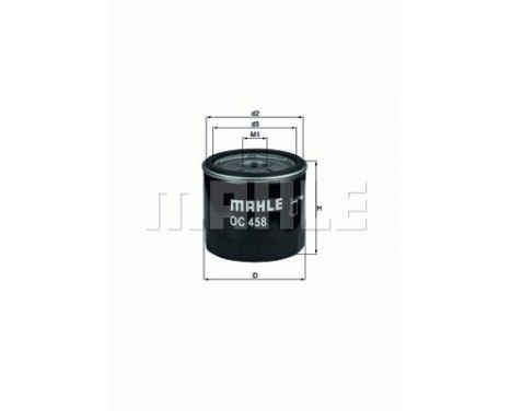 Oil Filter OC 458 Mahle, Image 2