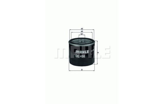 Oil Filter OC 458 Mahle, Image 2
