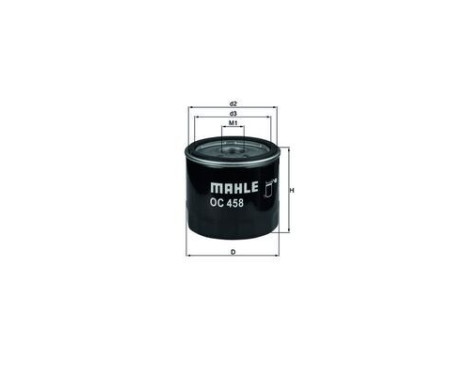 Oil Filter OC 458 Mahle, Image 4