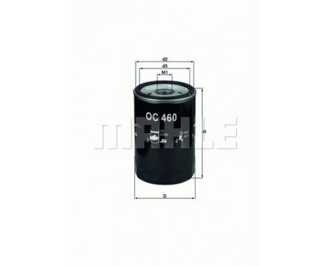 Oil Filter OC 460 Mahle, Image 4