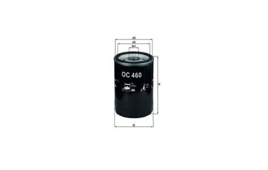 Oil Filter OC 460 Mahle, Image 5