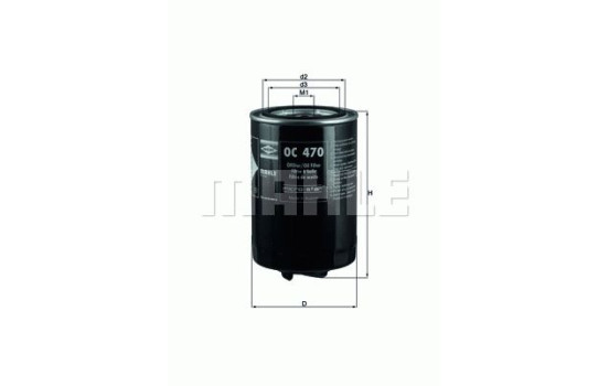 Oil Filter OC 470 Mahle, Image 2