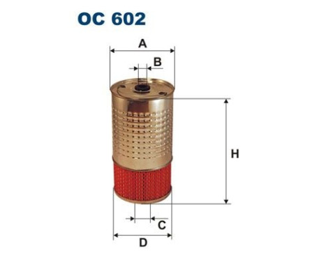 Oil filter OC 602 Filtron