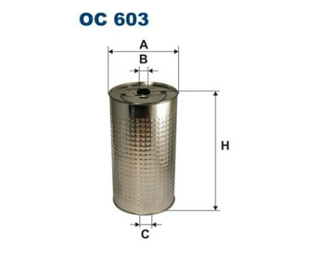Oil filter OC 603 Filtron