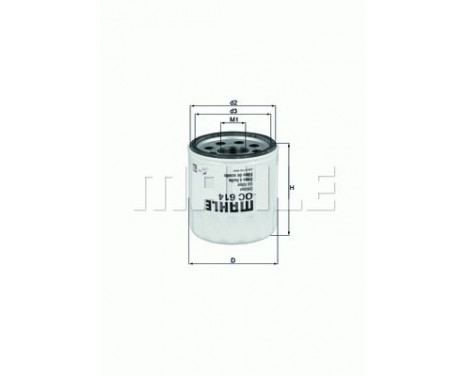 Oil Filter OC 614 Mahle, Image 4