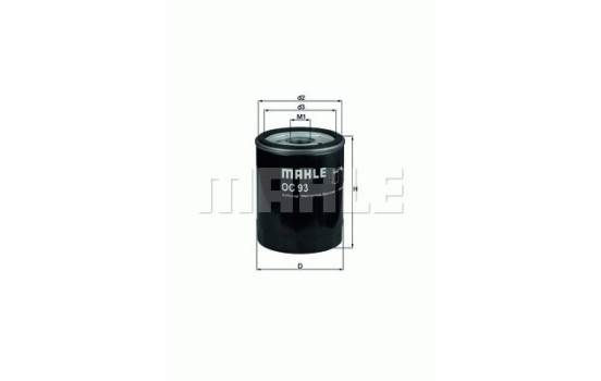 Oil Filter OC 93 Mahle, Image 3