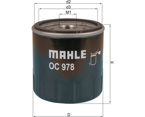 Oil Filter OC 978 Mahle