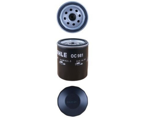 Oil Filter OC 981 Mahle, Image 5
