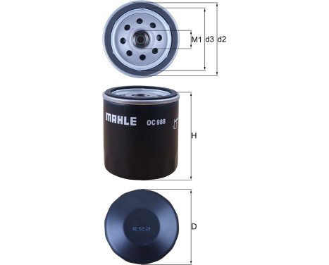 Oil Filter OC 988 Mahle