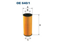 Oil filter OE 640/1 Filtron