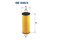 Oil filter OE 640/3 Filtron