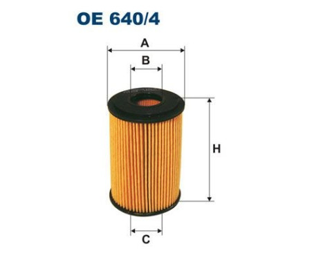 Oil filter OE 640/4 Filtron
