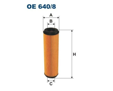 Oil filter OE 640/8 Filtron