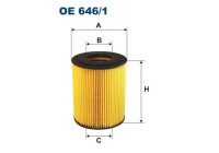 Oil filter OE 646/1 Filtron
