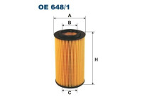 Oil filter OE 648/1 Filtron