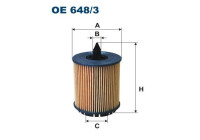 Oil filter OE 648/3 Filtron