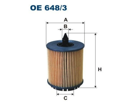 Oil filter OE 648/3 Filtron