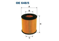 Oil filter OE 648/5 Filtron