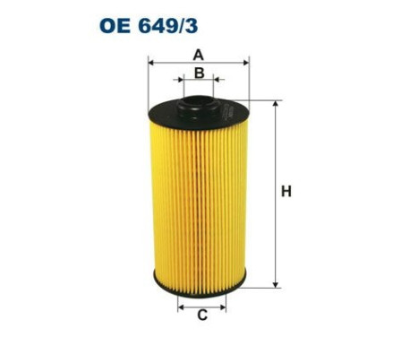 Oil filter OE 649/3 Filtron