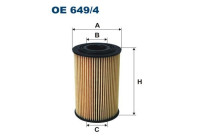 Oil filter OE 649/4 Filtron