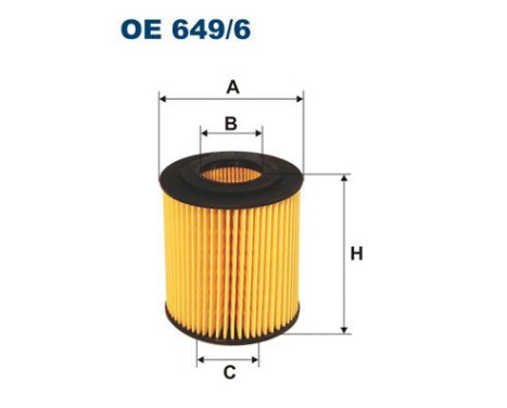 Oil filter OE 649/6 Filtron