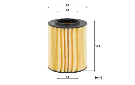 Oil filter OE 649 Filtron, Image 2