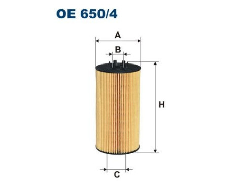 Oil filter OE 650/4 Filtron