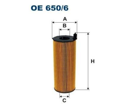 Oil filter OE 650/6 Filtron