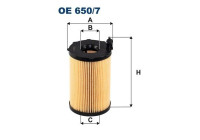 Oil filter OE 650/7 Filtron