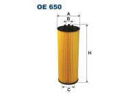 Oil filter OE 650 Filtron