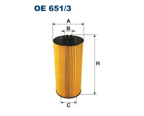 Oil filter OE 651/3 Filtron