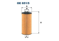 Oil filter OE 651/5 Filtron
