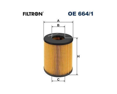 Oil filter OE 664/1 Filtron