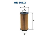 Oil filter OE 666/2 Filtron