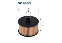 Oil filter OE 666/3 Filtron
