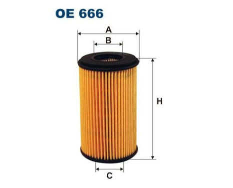 Oil filter OE 666 Filtron