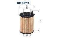 Oil filter OE 667/4 Filtron